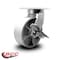 Service Caster 8'' Extra Heavy Duty Semi Steel Cast Iron Wheel Swivel Caster with Brake CRAN-SCC-KP92S830-SSR-SLB - alternate 2